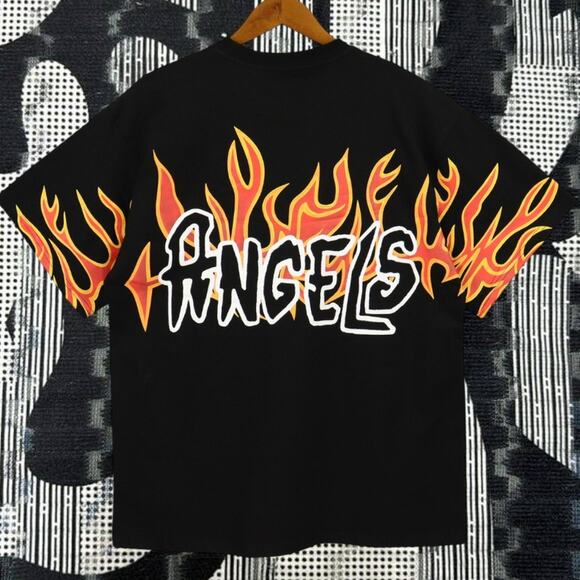 Palm Angels Men's round neck T-shirt with short sleeves - Picture 2 of 4